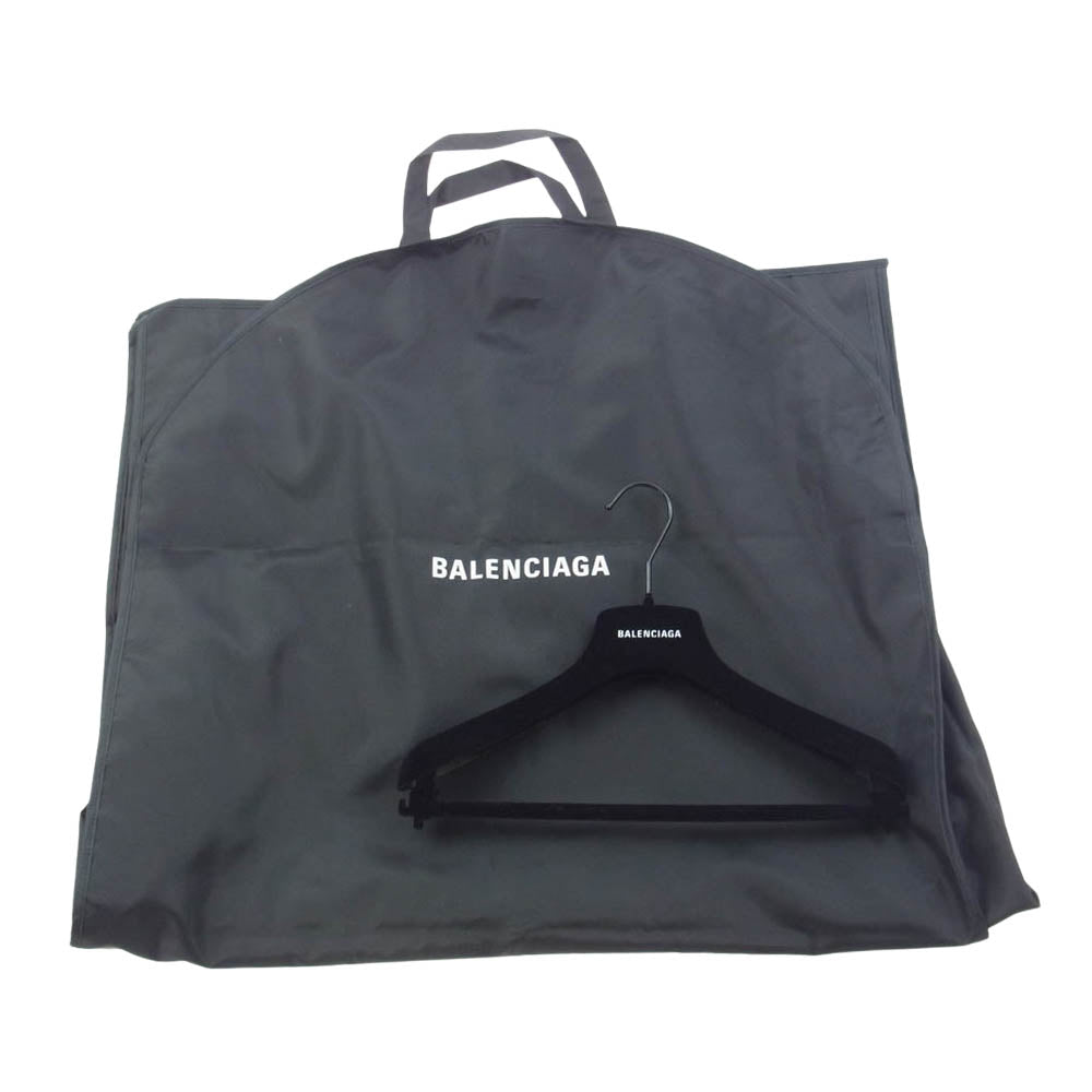 BALENCIAGA バレンシアガ 23SS 724775 TNW54 × ADIDAS アディダス サイドライン クラッシュ加工 デニム ジャケット ブラック系 3【極上美品】【中古】