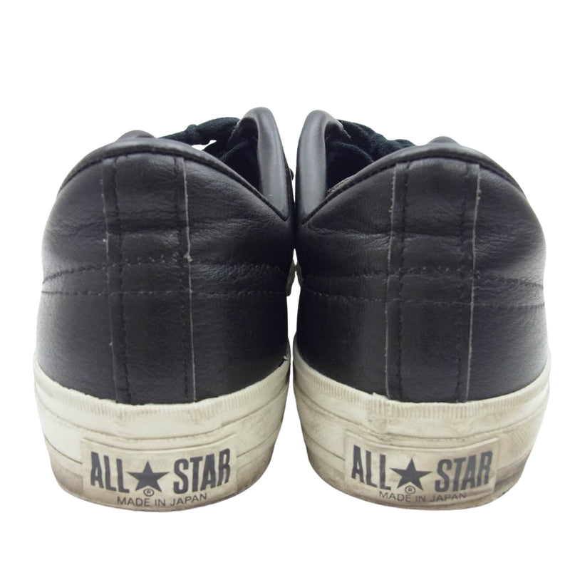 CONVERSE コンバース ONE STAR J EB LEATHER ワンスター レザー スニーカー ブラック系 US9.5【中古】