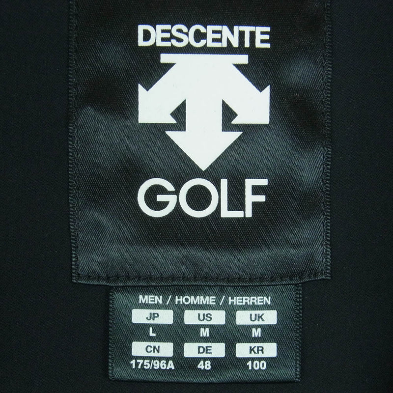 DESCENTE デサント 21AW DGMSJK02 GOLF ゴルフ レクタス 4WAY ロゴ ボンバー ジャケット ブルゾン ブラック系 L【中古】