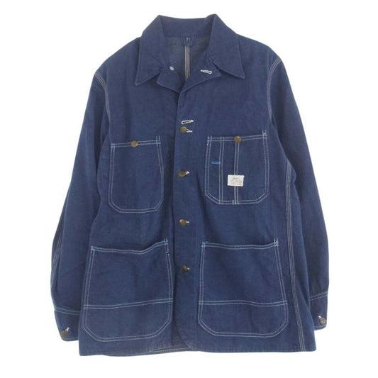 ヴィンテージ 60s デニム カバーオール ジャケット インディゴブルー系【中古】