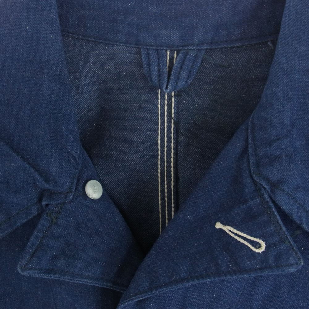 ヴィンテージ 60s デニム カバーオール ジャケット インディゴブルー系【中古】