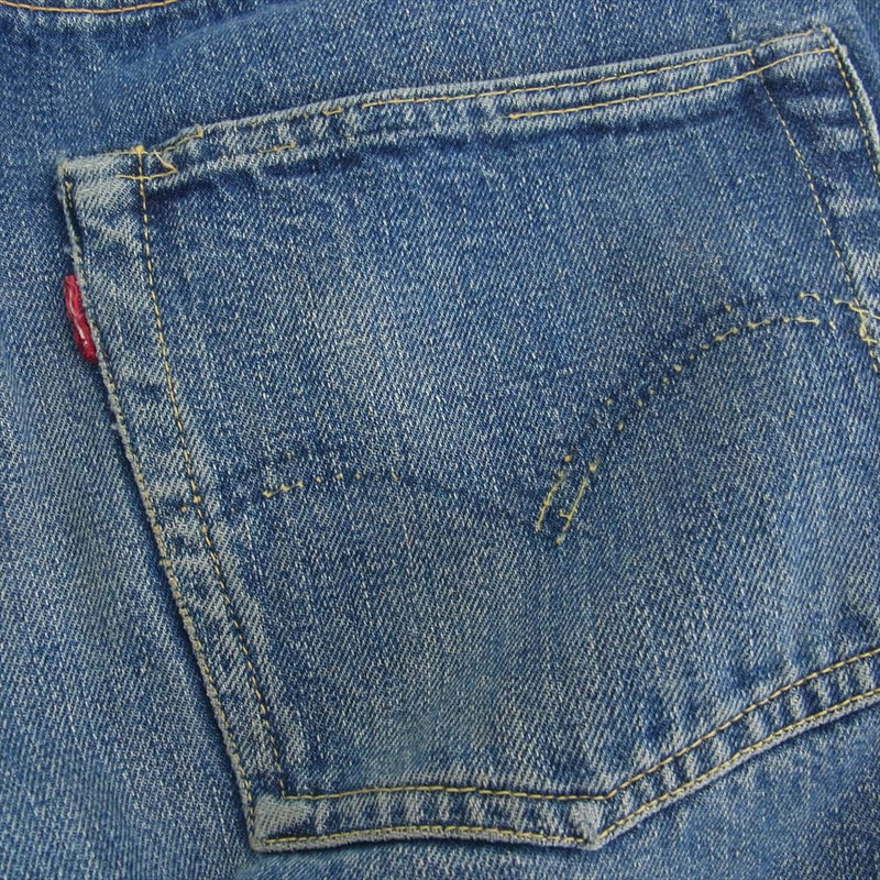 Levi's リーバイス 60s 501ZXX BIGE ビッグE 刻印点々 両面 均等V GRIPPER ZIPPER グリッパー ジッパー 赤耳 ストレート デニムパンツ インディゴブルー系【中古】