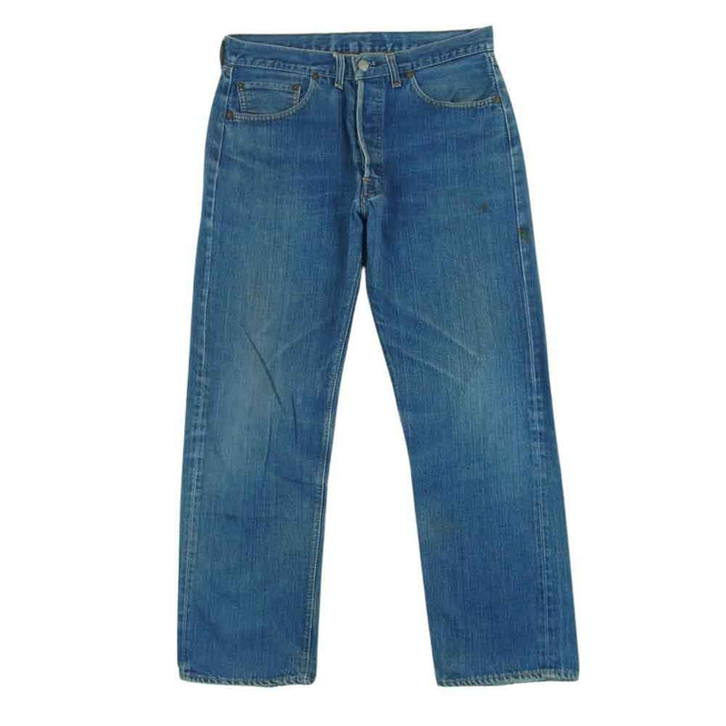 Levi's リーバイス 501 66前期 ボタン裏6 smalle スモールe ボタンフライ 赤耳 ストレート デニム パンツ インディゴブルー系【中古】