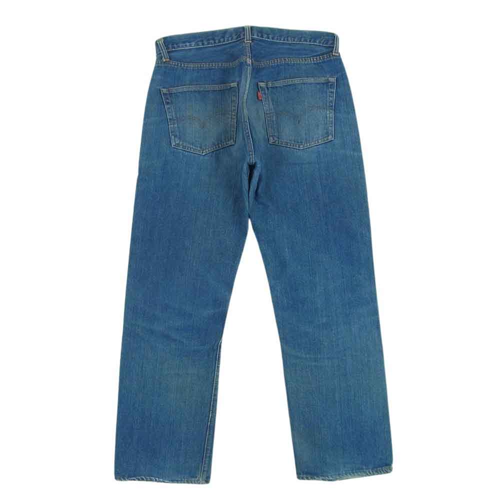 Levi's リーバイス 501 66前期 ボタン裏6 smalle スモールe ボタンフライ 赤耳 ストレート デニム パンツ インディゴブルー系【中古】