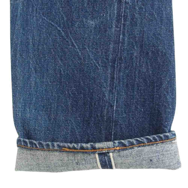 Levi's リーバイス 501 66前期 ボタン裏6 smalle スモールe CARE入り ボタンフライ 赤耳 ストレート デニムパンツ インディゴブルー系 W35【中古】