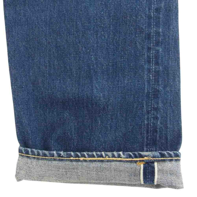 Levi's リーバイス 60s 501 A TYPE ボタン裏4 両面 不均等V 赤耳 ストレート デニムパンツ インディゴブルー系 W36【中古】