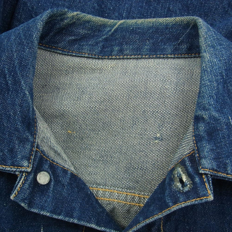 Levi's リーバイス 50s 60s 507XX 2nd BIGE ボタン裏17 セカンド オリジナルヴィンテージ 両面均等V ビッグE デニムジャケット Gジャン インディゴブルー系【中古】