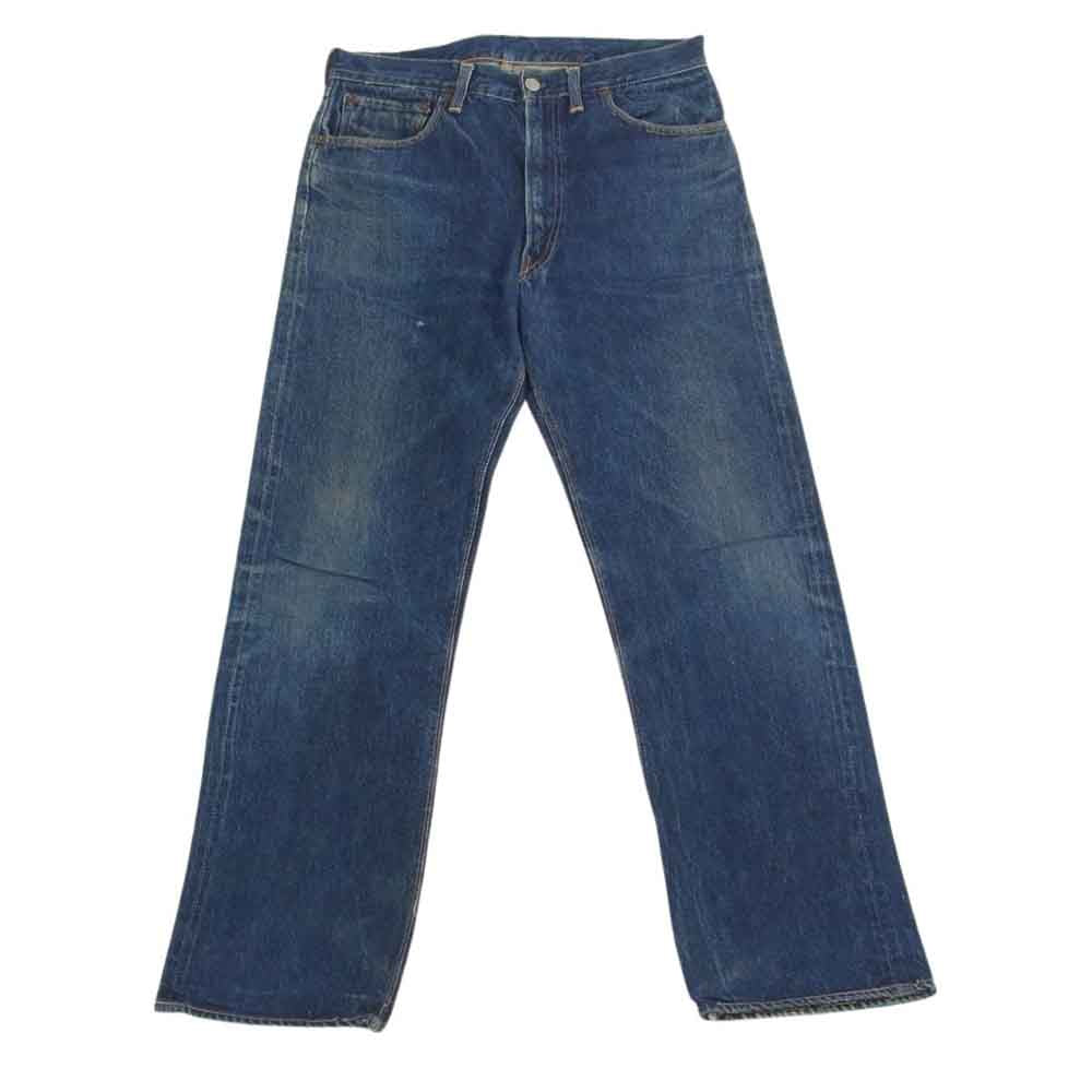 Levi's リーバイス 60s 501ZXX 革パッチ BIGE ビッグE 刻印ツメ 両面 均等V TALON ZIPPER タロン ジッパー 赤耳 ストレート デニムパンツ インディゴブルー系【中古】