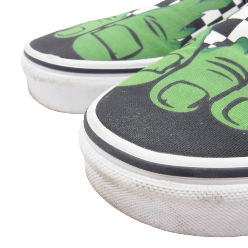 VANS バンズ 721356 × MARVEL クラシックス リッポン マーベル コラボ ハルク スニーカー グリーン系 ブラック系 28cm【中古】