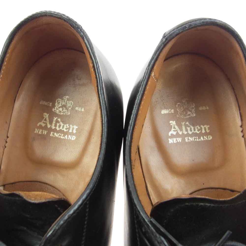 ALDEN オールデン 54331 Vチップ モディファイド コードバン レザー シューズ ブラック系 8.5【中古】