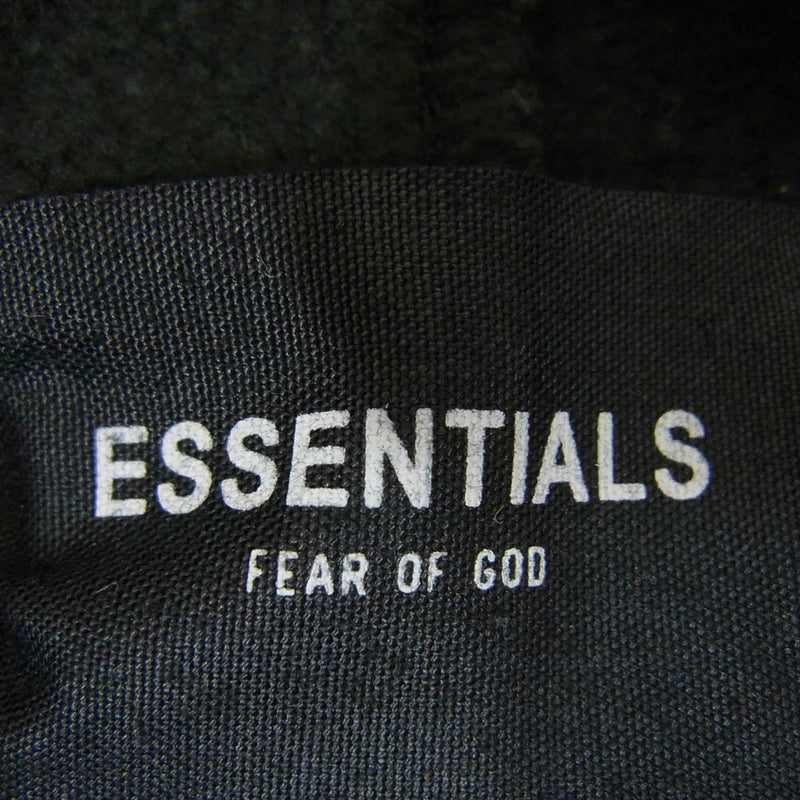 FEAR OF GOD フィアオブゴッド ESSENTIALS エッセンシャルズ リフレクティブロゴ スウェット ショート ハーフ パンツ ショーツ ブラック系 M【中古】