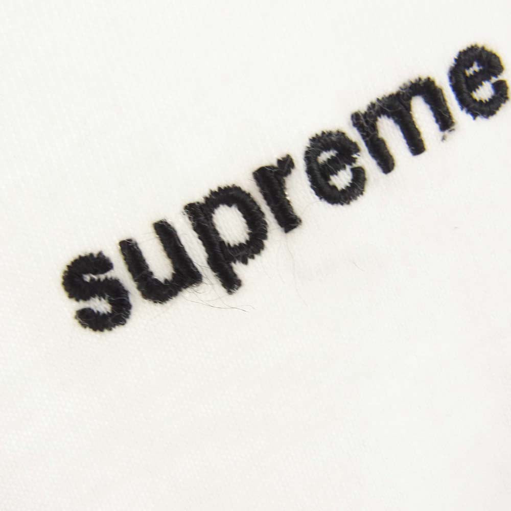 Supreme シュプリーム 19AW fuck the world ロゴ刺繍 半袖 Tシャツ ホワイト系 M【中古】