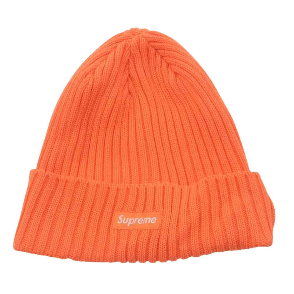 Supreme シュプリーム 24SS Overdyed Beanie オーバーダイド ボックスロゴ ニットキャップ ビーニー オレンジ系【中古】