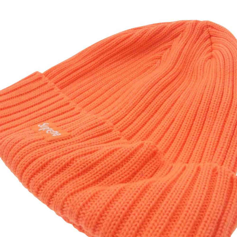 Supreme シュプリーム 24SS Overdyed Beanie オーバーダイド ボックスロゴ ニットキャップ ビーニー オレンジ系【中古】