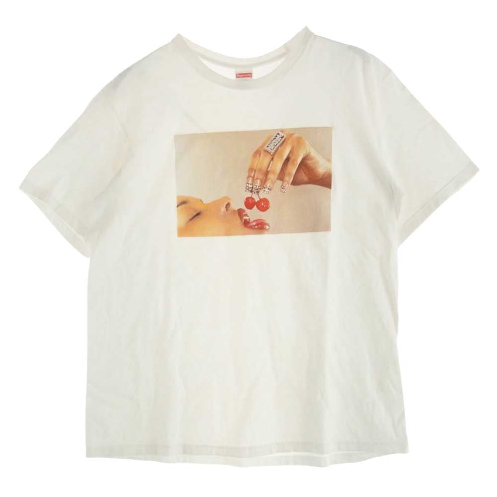 Supreme シュプリーム 20SS Cherries Tee チェリー プリント 半袖 Tシャツ ホワイト系 L【中古】