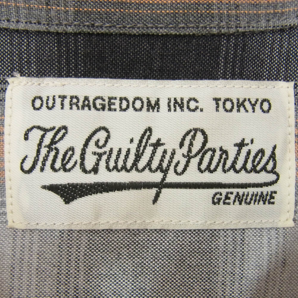 WACKO MARIA ワコマリア OMBRE CHECK OPEN COLLAR SHIRT オンブレチェック オープンカラー 長袖 シャツ マルチカラー系 S【中古】