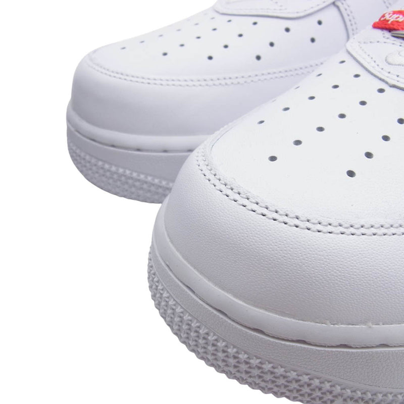 Supreme シュプリーム CU9225-100 × NIKE Air Force 1 Low White AF1 ナイキ エアフォース ワン ロー スニーカー ホワイト系 27.5cm【美品】【中古】