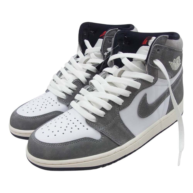 NIKE AIR JORDAN ナイキ ジョーダン DZ5485-051 Air Jordan 1 Retro High OG Black and Smoke Grey AJ1 エアジョーダン1 レトロ ハイ OG ブラック アンド スモークグレー スニーカー グレー系 ホワイト系 27cm【極上美品】【中古】