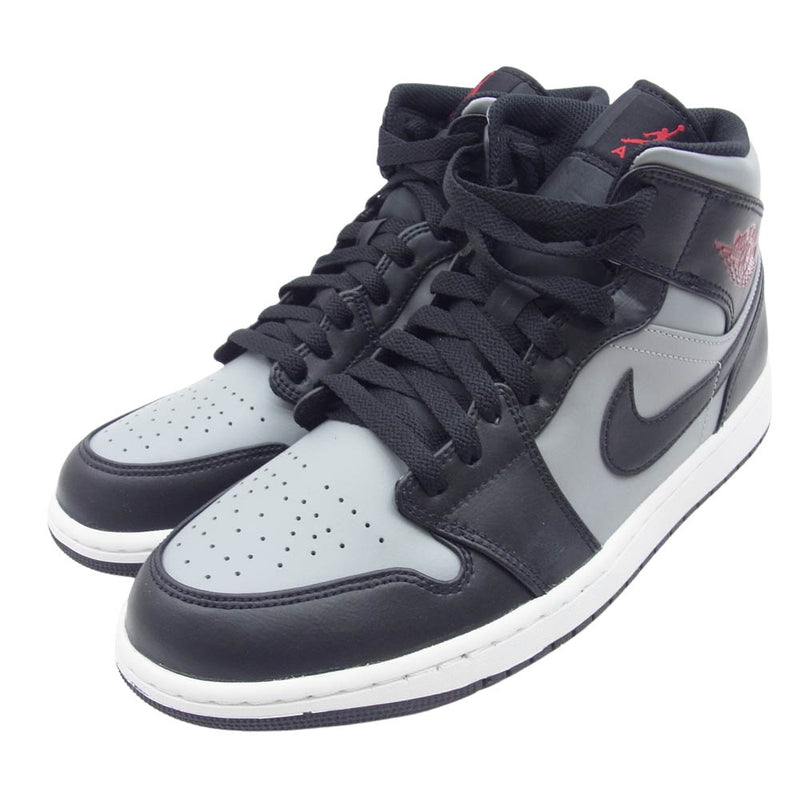 NIKE AIR JORDAN ナイキ ジョーダン 554724-096 Air Jordan 1 Mid AJ1 Shadow エアジョーダン ミッド シャドウ スニーカー グレー系 ブラック系 29cm【美品】【中古】