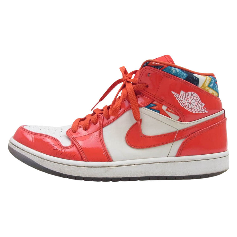 NIKE AIR JORDAN ナイキ ジョーダン DC7294-600 Air Jordan 1 Mid Barcelona Sweater Red Patent AJ1 エアジョーダン ミッド スニーカー レッド系 29cm【中古】