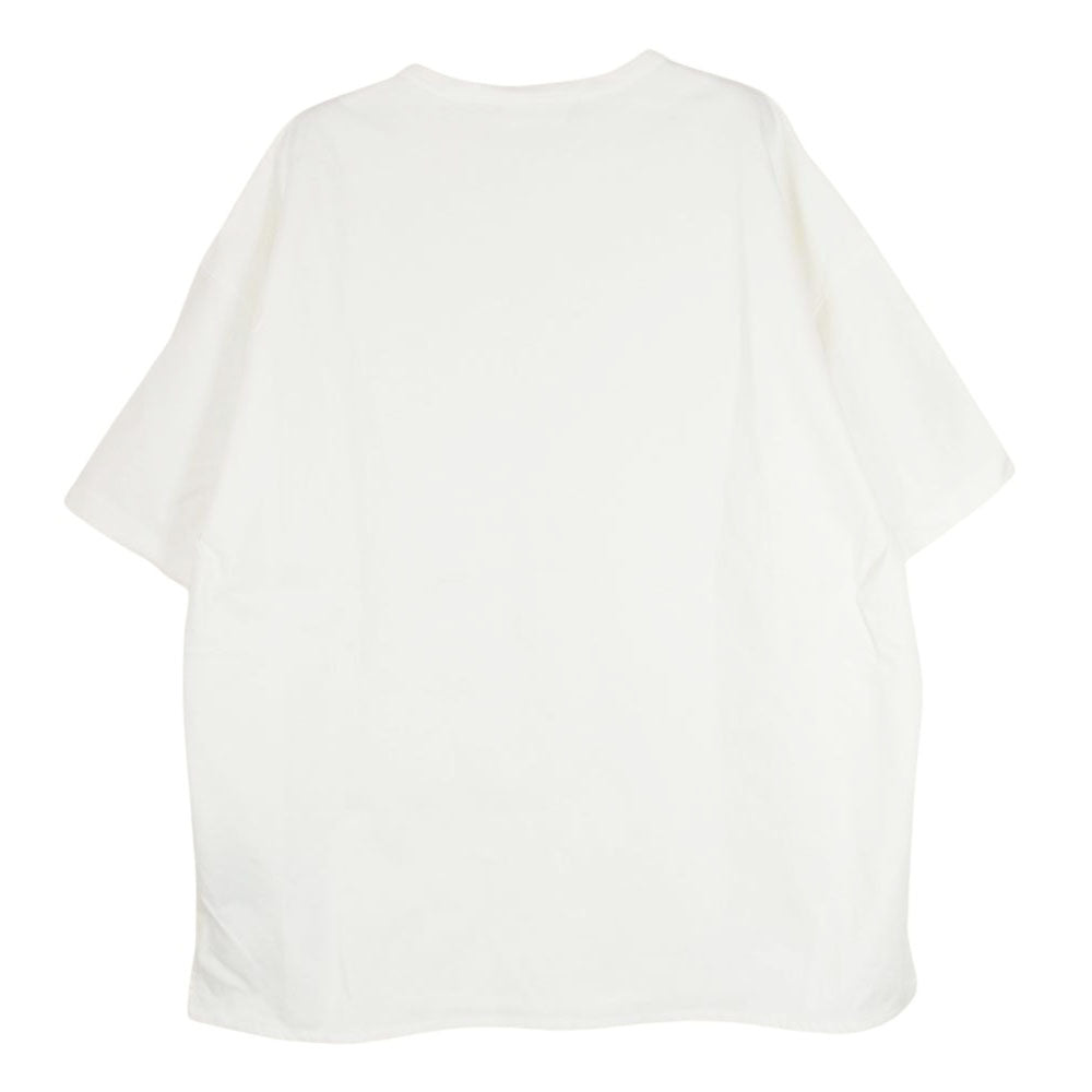 THE RERACS ザリラクス 22SS 22SS-RECS-338-J オーバーサイズ クルーネック 半袖 Tシャツ ホワイト系 F【中古】