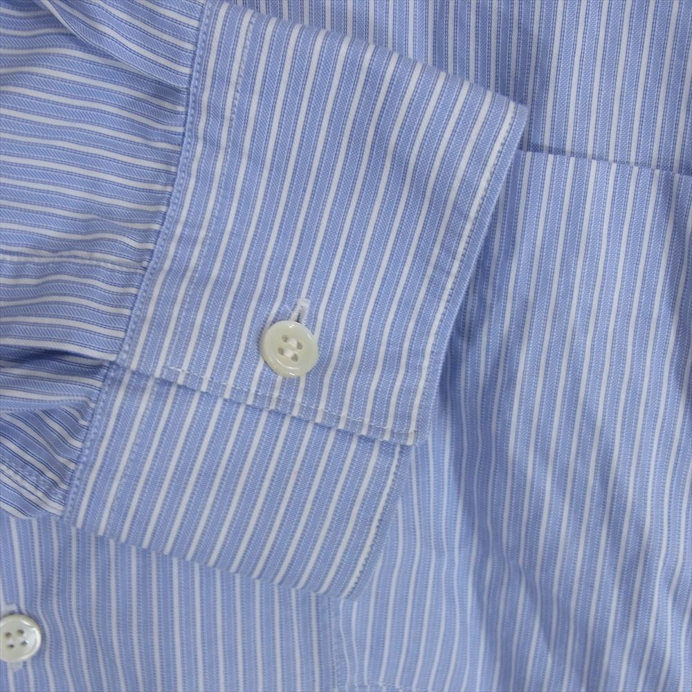 COMME des GARCONS コムデギャルソン SHIRT シャツ FI-B035 フランス製 STRIPE OVERSIZED LS SHIRT ストライプ 長袖 シャツ ブルー系 M【中古】