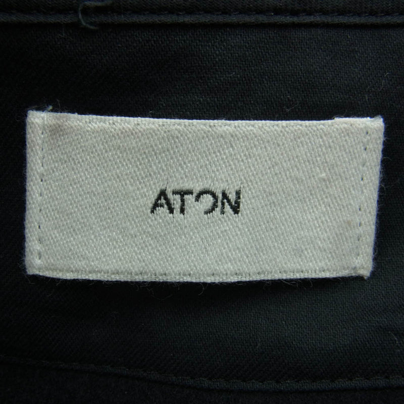 ATON エイトン 22AW JKAGNW0800 AIR VENTILE SHORT MODS COAT エアーベンタイル ショート モッズコート ネイビー系 04【中古】