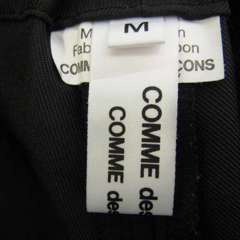 COMME des GARCONS コムデギャルソン コムデギャルソンコムデギャルソン コムコム AD2023 RM-P009 エステル スラックス パンツ ブラック系 M【中古】