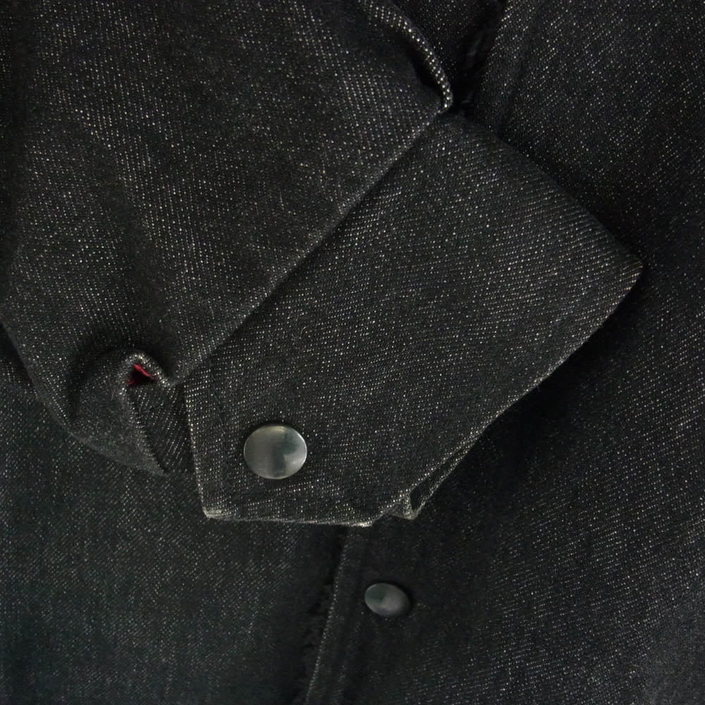 Levi's リーバイス ボアライナー ブラックデニム ランチ ジャケット ブラック系 S【中古】