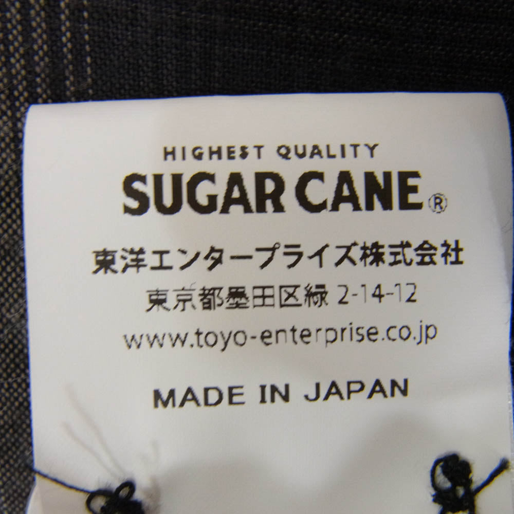 SUGAR CANE シュガーケーン SC29120 RAYON OMBRE CHECK OPEN SHIRT レーヨン オンブレ チェック オープン シャツ ブラック系 M【中古】