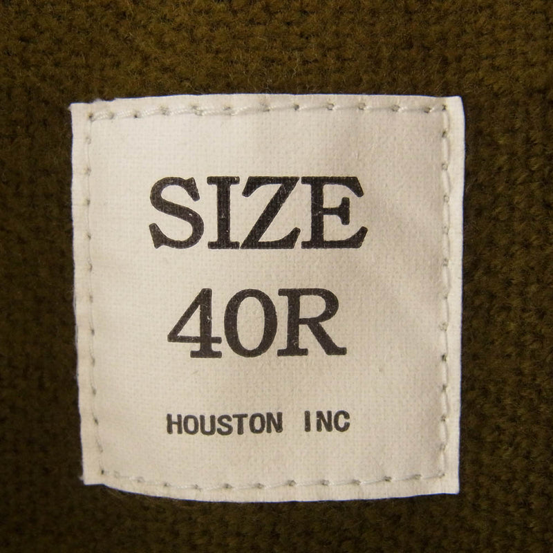 HOUSTON ヒューストン A-2 DECK JACKET デッキ ジャケット カーキ系 40R【中古】