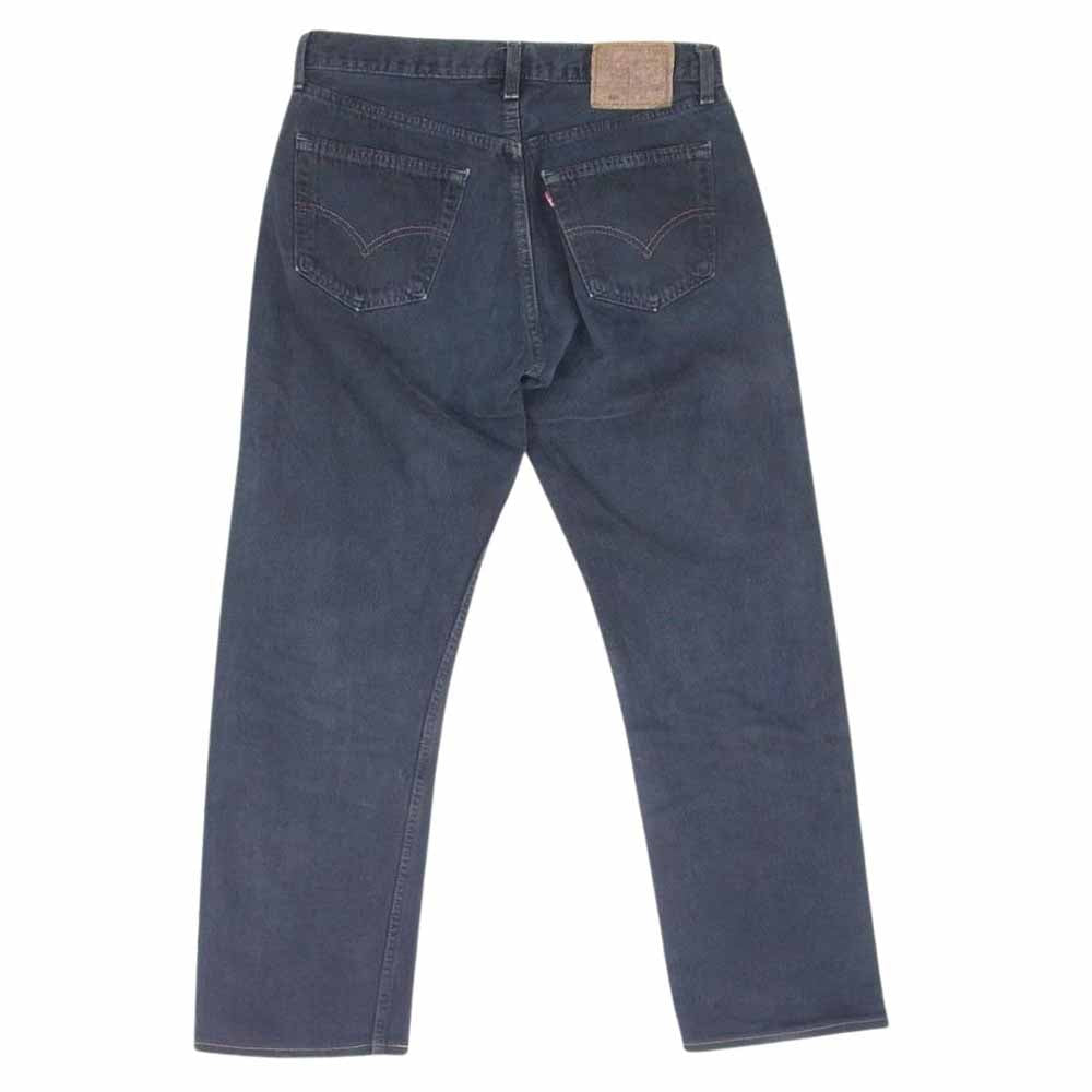 Levi's リーバイス 90s MADE IN USA 501 ストレート デニム パンツ ボタンフライ 後染め ブラック系 33【中古】