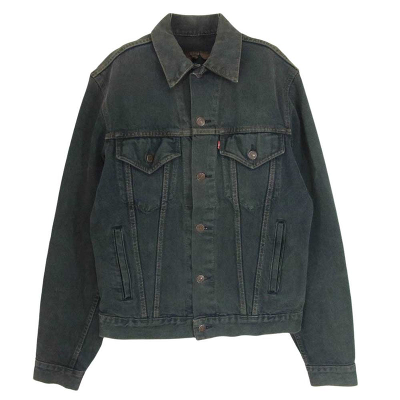 Levi's リーバイス 80s MADE IN USA 71506-0214 ブラック デニム ジャケット 後染め ブラック系 38【中古】