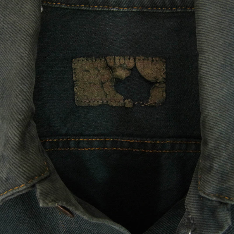 Levi's リーバイス 80s MADE IN USA 71506-0214 ブラック デニム ジャケット 後染め ブラック系 38【中古】