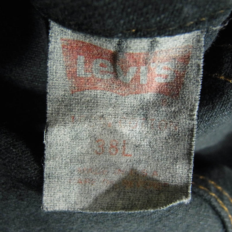 Levi's リーバイス 80s MADE IN USA 71506-0214 ブラック デニム ジャケット 後染め ブラック系 38【中古】