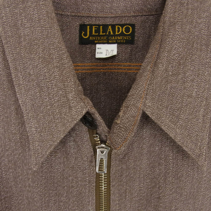 JELADO ジェラード AG81118 Ciggy Shirt シギー シャツ ハーフジップ 長袖 シャツ ブラウン系 M【中古】