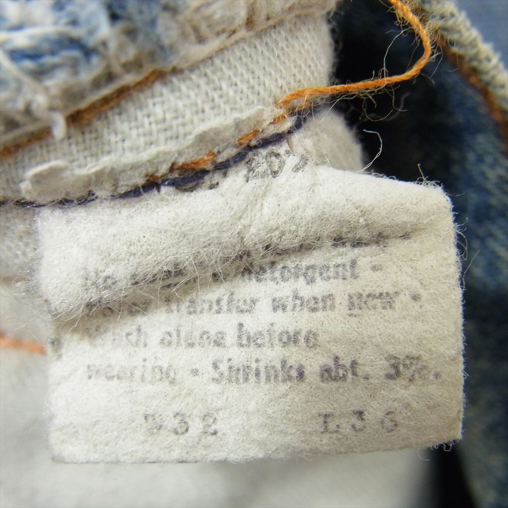 Levi's リーバイス 70s MADE IN USA 517 66後期 刻印16 ブーツカット デニム パンツ 42TALON ジップ チェーンステッチ 均等V インディゴブルー系 32【中古】