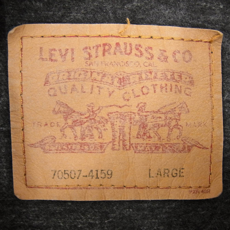 Levi's リーバイス 90s MADE IN USA 70507 -4159 デニム ジャケット ブラック系 L【中古】