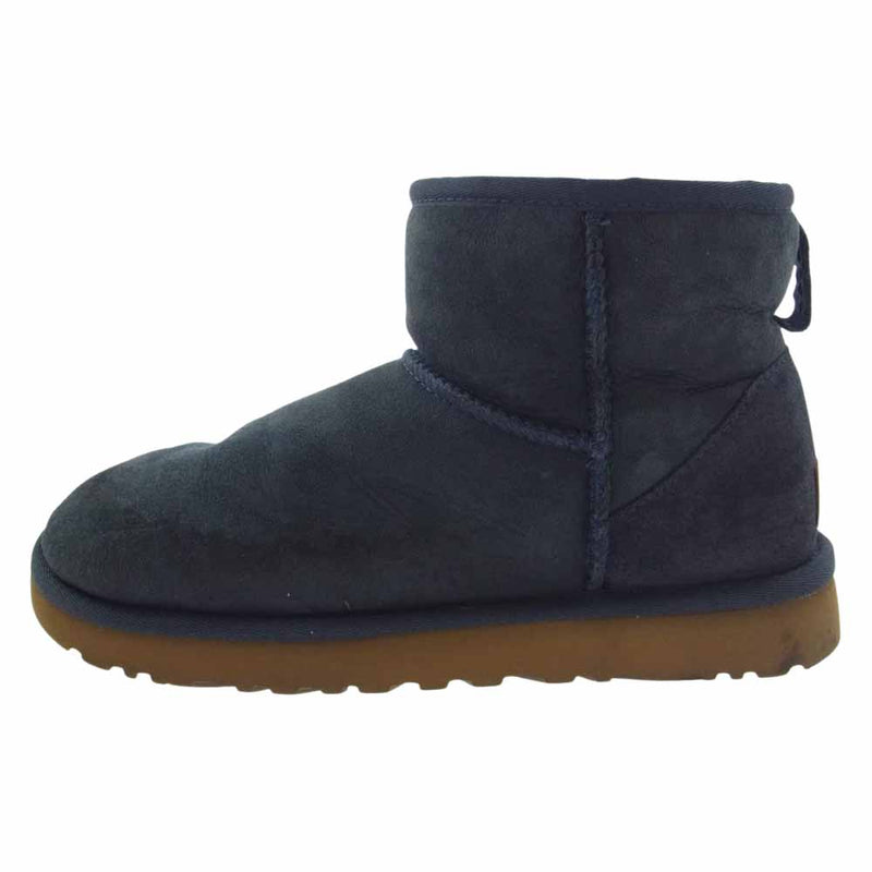 UGG アグ 1016222 Classic Mini II クラシックミニ ムートン ブーツ ブルー系 24cm【中古】