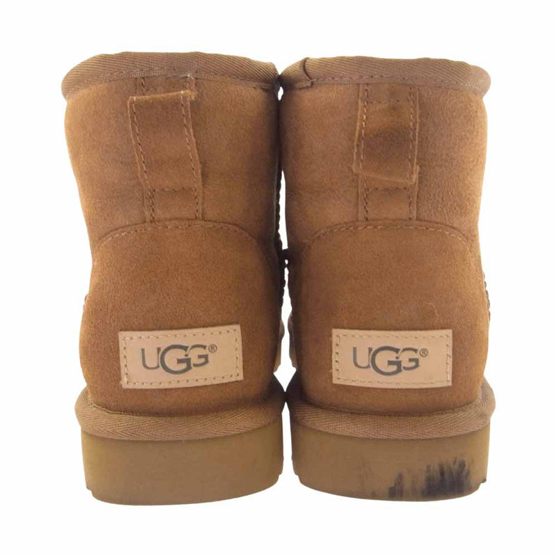 UGG アグ 1016222 Classic Mini II クラシックミニ ムートン ブーツ ライトブラウン系【中古】