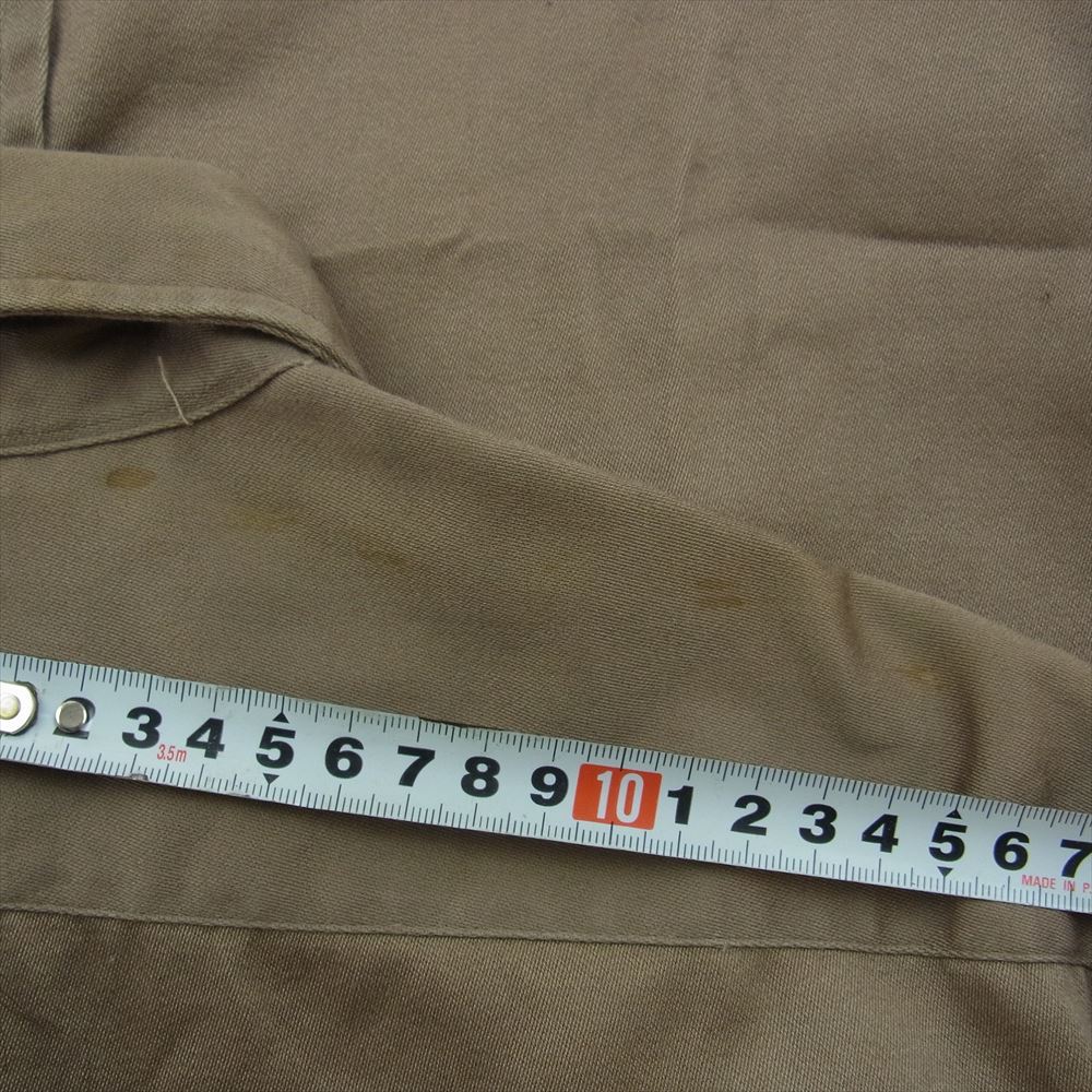 BIG MAC ビッグマック 50s 50年代 PENNYS WASH WEAR KAYAK Button Up Work Shirt ワークシャツ 長袖 シャツ ライトブラウン系【中古】