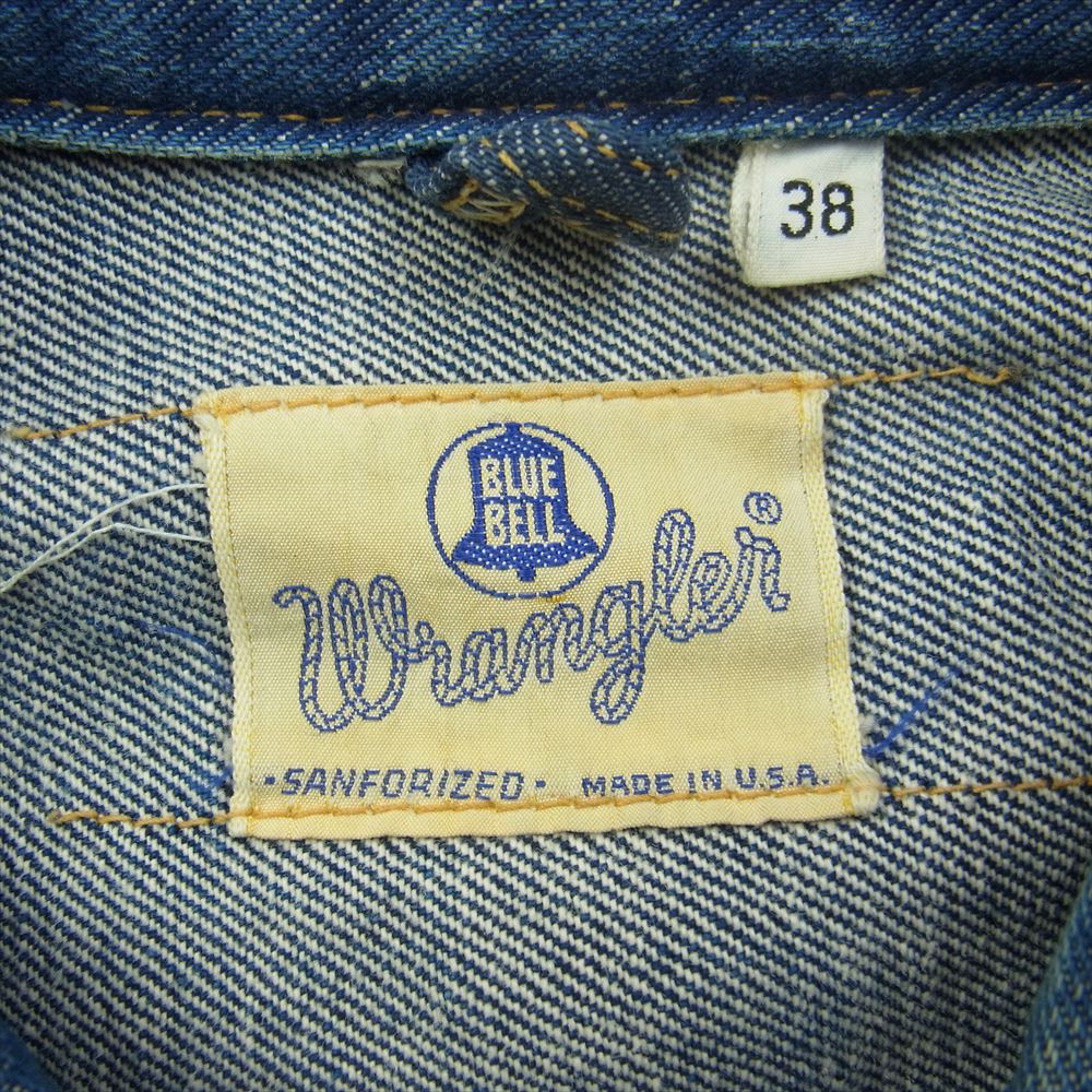 Wrangler ラングラー 60s 60年代 11MJZ ヴィンテージ 縦ベル ブルー