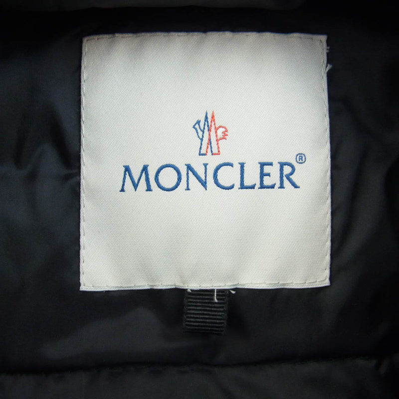 MONCLER モンクレール 1209S4697305 × sacai サカイ SAKIE サキ ポンチョ ダウン ジャケット ブラック系 1【中古】