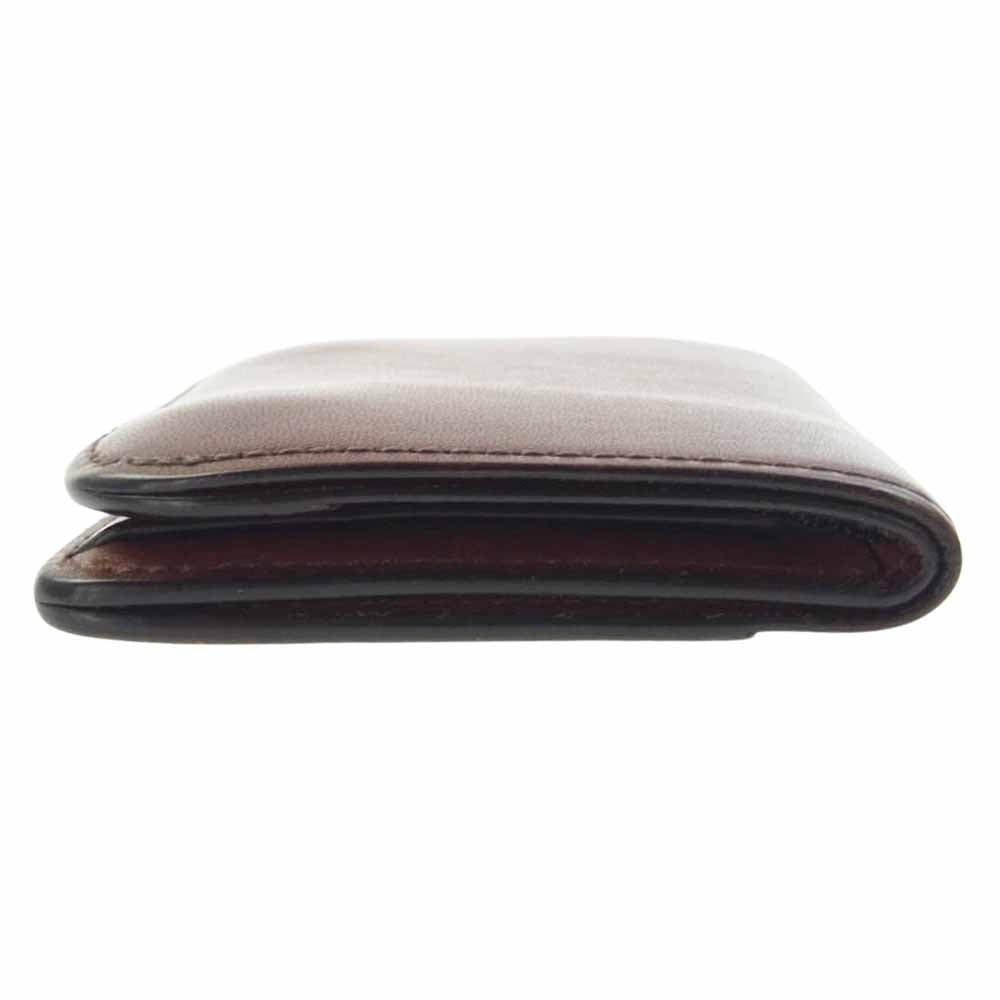 WILDSWANS ワイルドスワンズ PALM パーム フルグレインブライドル 二つ折り財布 コインケース ブラウン系【中古】