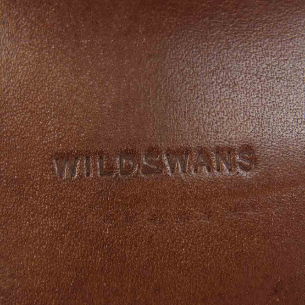 WILDSWANS ワイルドスワンズ PALM パーム フルグレインブライドル 二つ折り財布 コインケース ブラウン系【中古】
