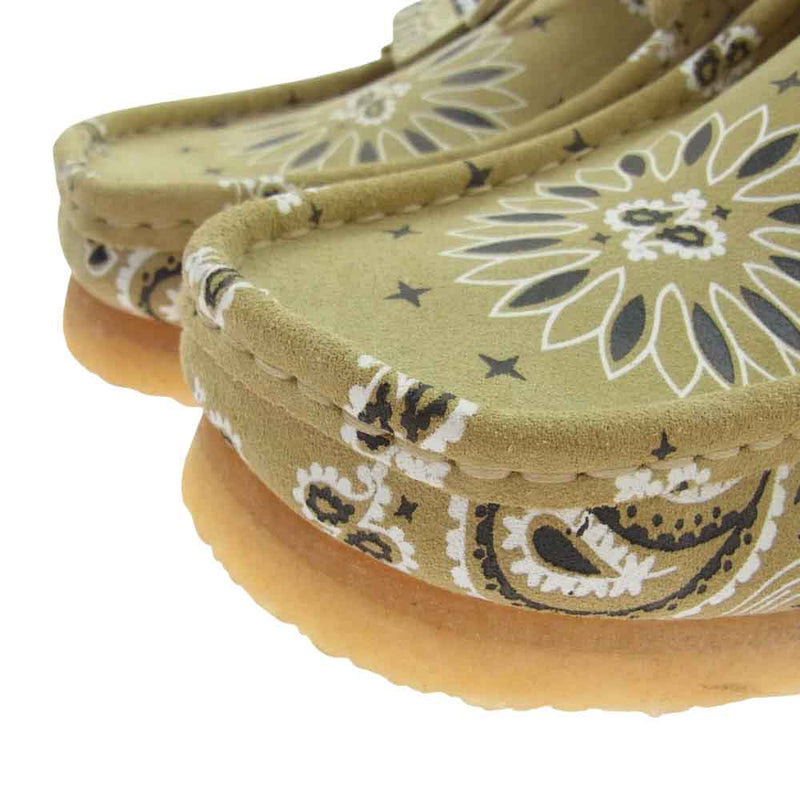 Supreme シュプリーム 19SS × Clarks Bandana Wallabee クラークス バンダナ ワラビー モカシン シューズ ベージュ系 UK8【極上美品】【中古】