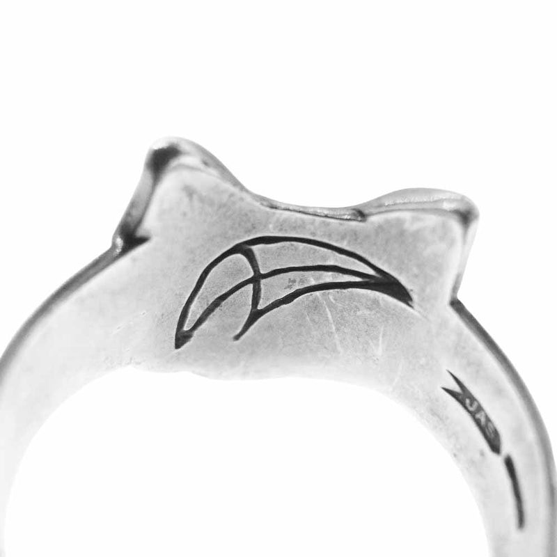 CRAZY PIG クレイジーピッグ ギャランティ付属 CAT RING キャット リング シルバー シルバー系 18号【中古】