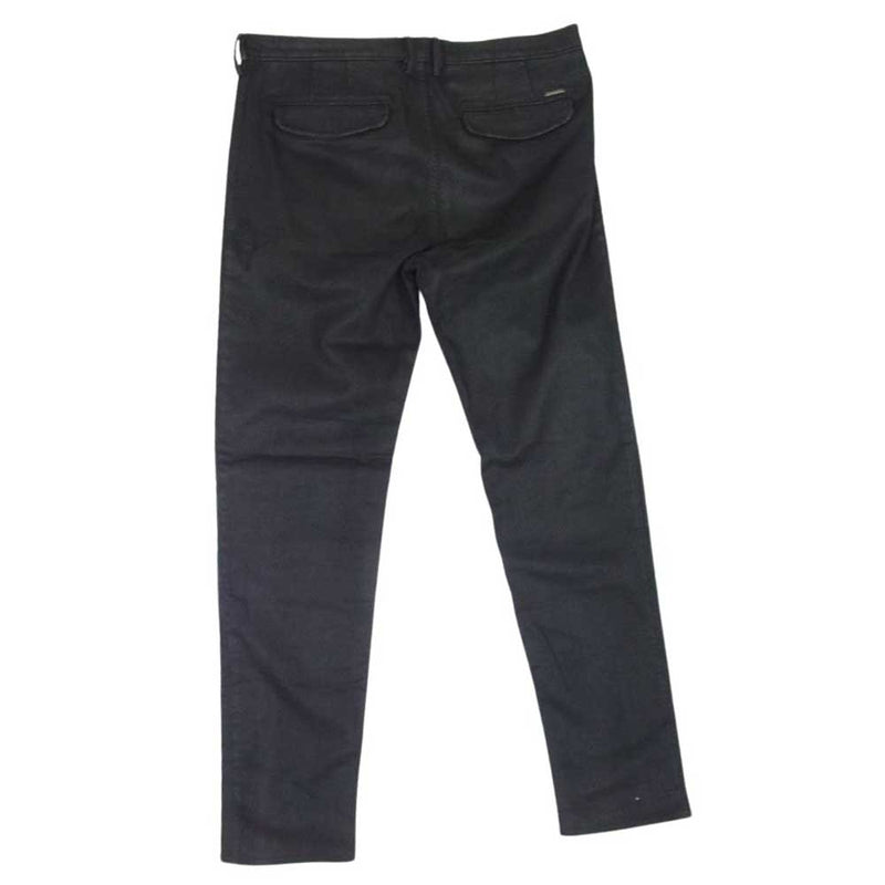 DIESEL ディーゼル SLIM CHINO スリムチノ コーティング デニムパンツ スキニーデニム ブラック系 34【中古】