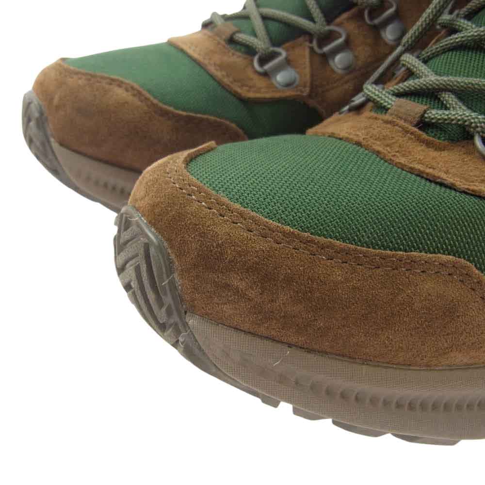 MERRELL メレル J16929 ONTARIO 85 MID WATERPROOF オンタリオ ミッド ウォータープルーフ 撥水 トレッキングブーツ ブラウン系 グリーン系 28cm【中古】