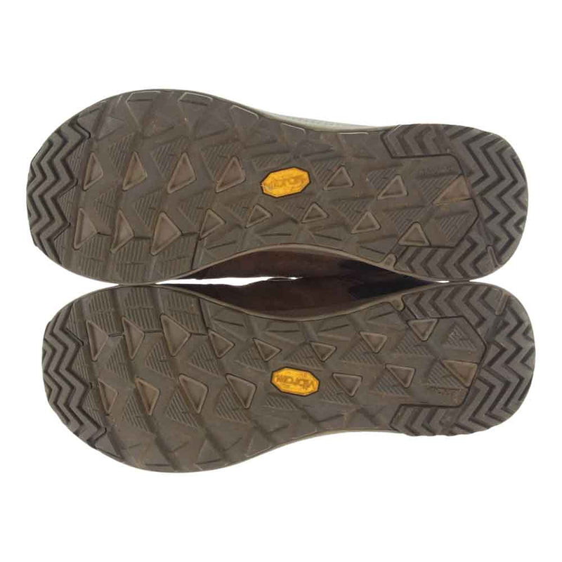 MERRELL メレル J16929 ONTARIO 85 MID WATERPROOF オンタリオ ミッド ウォータープルーフ 撥水 トレッキングブーツ ブラウン系 グリーン系 29.0cm【中古】